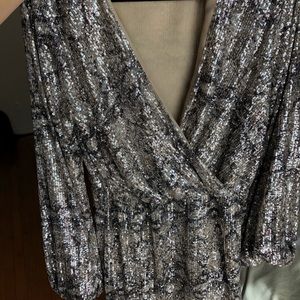 Shiny holiday dress